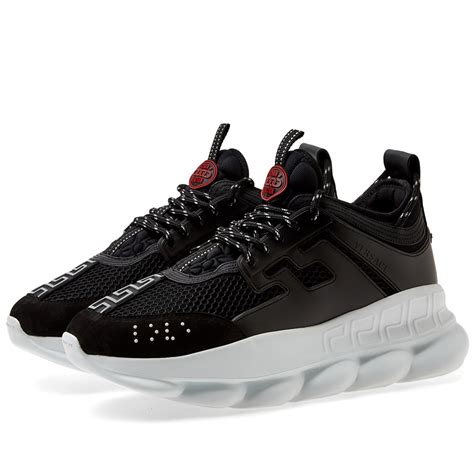 versace chain reaction sneaker black|Versace chain reaction pandabuy.